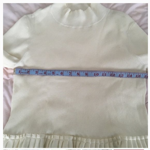 Ted Baker lislie Peplum Ivory/White Sweater - TB  4 - Picture 9 of 15